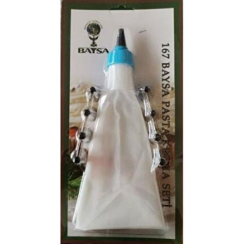 9 PARÇA  PASTA SETİ KREMA TORBASI - METAL SIKMA UÇLARI SETİ (5460)