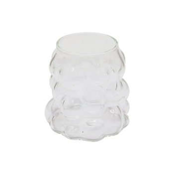 BONCUKLU - BOĞUMLU CAM BARDAK 340ML KAHVE - SUNUM - MEŞRUBAT (5460)