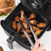 Siyah Isıya Dayanıklı Yıkanılabilir Silikon Fırın Ve Airfryer Kare Model Pişirme Matı 21,5 Cm (5460)