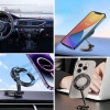Tüm Telefonlarla Uyumlu Manyetik Araç Telefonu Tutacağı Katlanır 360 Derece Dönen Telefon Standı (5460)