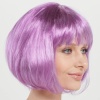 Rose Pembe Renk Düz Kesim Küt Parti Peruğu Kısa Takma Saç (5460)
