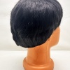 Siyah Renk Kısa Kesim İçi Astarlı Erkek Peruğu (5460)