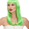 Yeşil Renk Uzun Düz Parti Peruğu (5460)