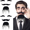 Siyah Renk Kendinden Yapışkanlı Takma Sakal Bıyık ve Kaş Seti (5460)