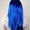 Mavi Renk Uzun Parti Peruğu (5460)