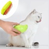 Buharlı Yumuşak Silikon Uçlu Kedi &amp;amp; Köpek Tüy Tarama Tarağı Yıkama Fırçası (5460)