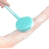 Çift Taraflı Silikon Uzun Saplı  Banyo Fırçası CM-331 (5460)