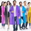 Kadın Erkek Yağmurluk Kapüşonlu Çıtçıtlı Eva Raincoat (5460)