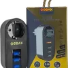 Gobax Termal Akım Korumalı Akıllı Priz 3xusb Li, Çocuk Korumalı, Led Işıklı, Yüksek Isıya Dayanıklı (5460)