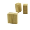 4.5X5CM--Y:9CM   2PCS   MIKNATISLI İKİZ   AHŞAP BAMBU  BAHARATLIK - TUZLUK (5460)