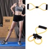 8 Şeklinde Direnç Bandı Yoga Plates Ve Vücut Geliştirme Egzersiz Bandı (5460)