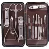 Tırnak Makası Tırnak Bakım Seti Deri Çantalı 12 Parça Set (5460)