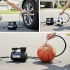 300 PSI Güçlü Taşınabilir Hava Kompresörü–Araba, Motosiklet, Bisiklet ve Top Şişirme İçin Çakmaklıklı Lastik Şişirme Pompası (5460)