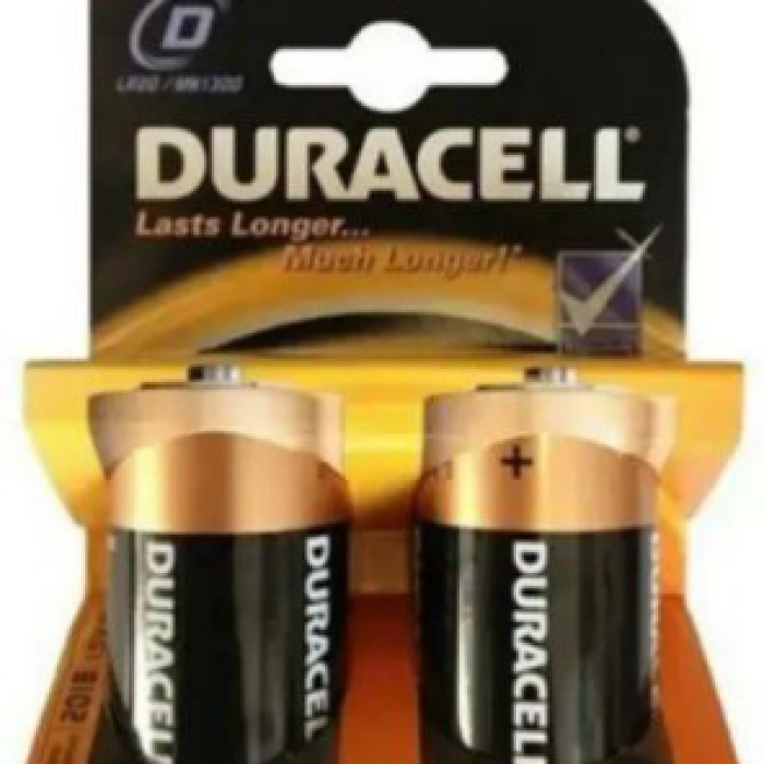 DURACELL LR20 D BÜYÜK  PİL 2Lİ KART (5460)