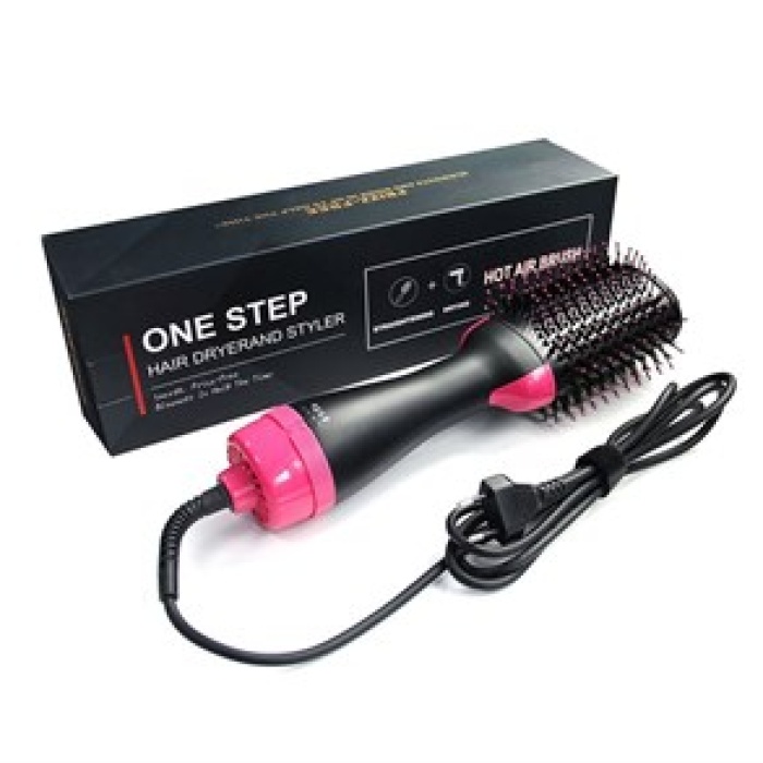 2İN1 ONE STEP KURUTMALI SAÇ DÜZLEŞTİRİCİ - ELEKTRİKLİ FÖN TARAK 1200W (5460)