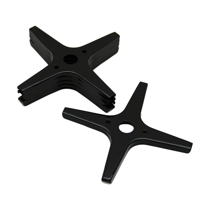 5 ADET SİYAH ARTI MODEL CEZVELİK OCAK KÜÇÜLTÜCÜ EMAYE (5460)