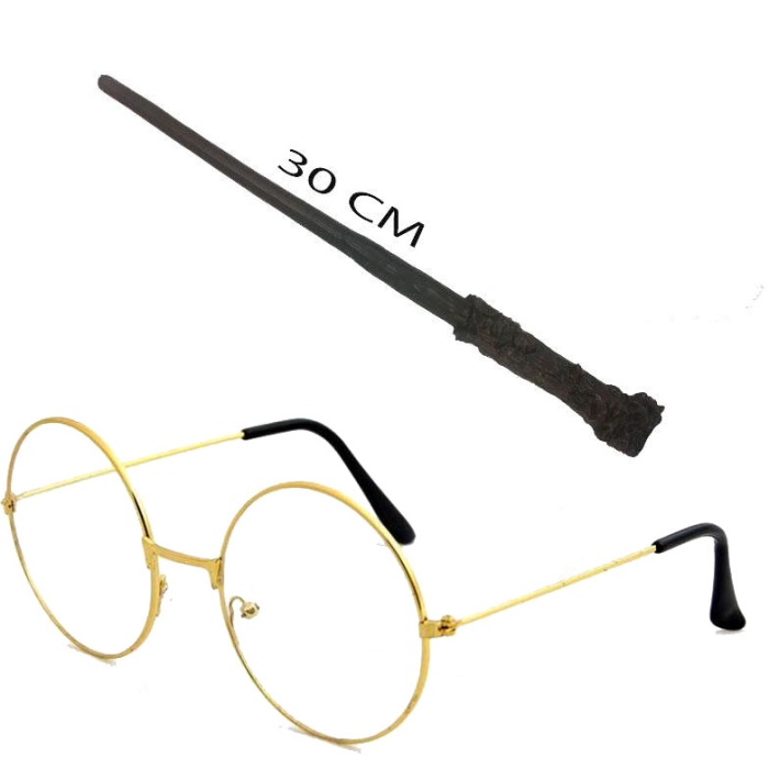 Harry Potter Asası 30 cm ve Harry Potter Gözlüğü Seti (5460)
