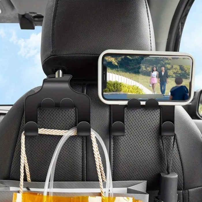Oto Koltuk Arkası Düzenleyici Organizer Askılıklı Telefon,Tablet Tutucu (5460)