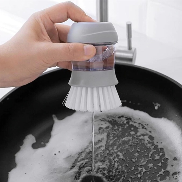 Deterjan Hazneli Kolay Bulaşık Yıkama Fırçası Bulaşık Sünger (5460)