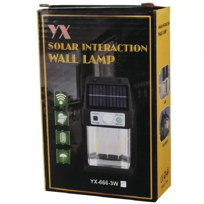 Güneş Enerjili Duvar Lambası YX-666 3W (5460)