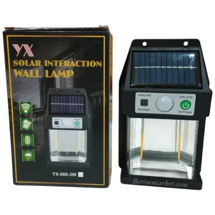Güneş Enerjili Duvar Lambası YX-666 3W (5460)