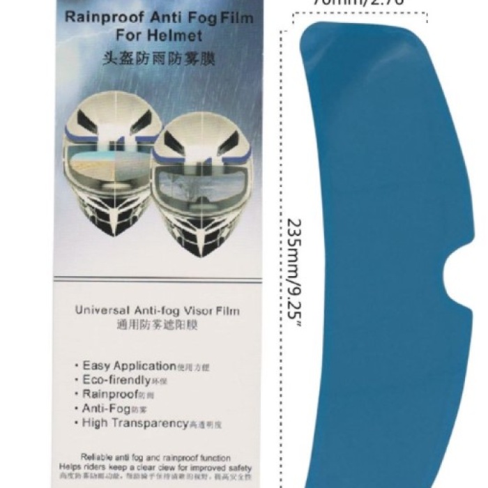 Motosiklet  Kaskı İçin Yağmur Kaydırıcı Film (5460)
