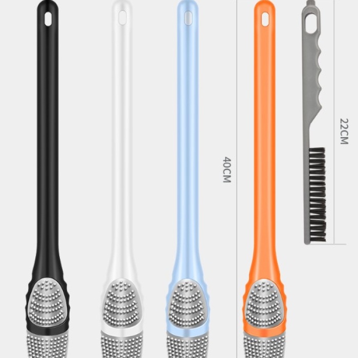 Ördek Tasarımlı Silikon Tuvalet ve İnce Detay Fırçası (5460)