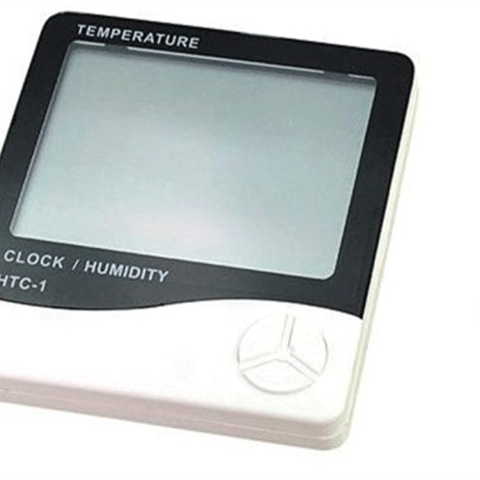 Bebek Odası Masaüstü Dijital Termometre Nem Ölçer Higrometre Saat (5460)