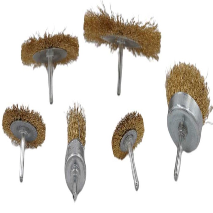 6&amp;apos;lı Pimli Tel Fırça Seti Pas Yağ Kir Boya Yapışkan Çözücü (5460)