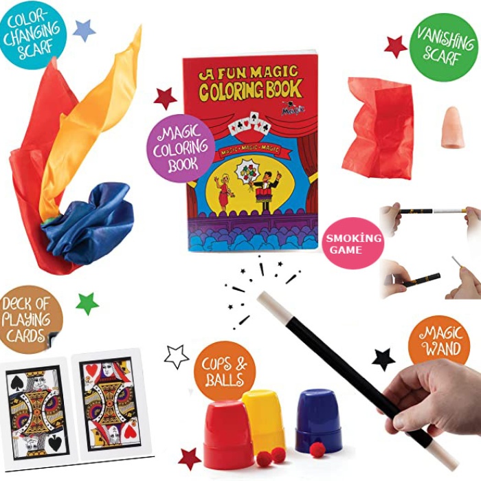 Sihirbazlık Malzemeleri İlizyon Ürünleri Sihir Oyunları 7 Farklı Oyun Seti (5460)
