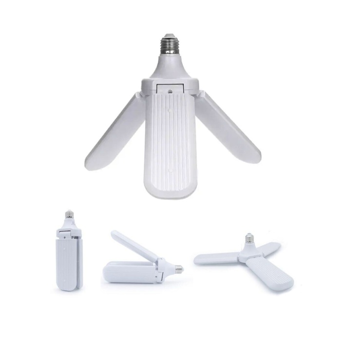 3 KOLLU PERVANE MODELİ BEYAZ LED LAMBA AMPUL 24W - E27 (5460)