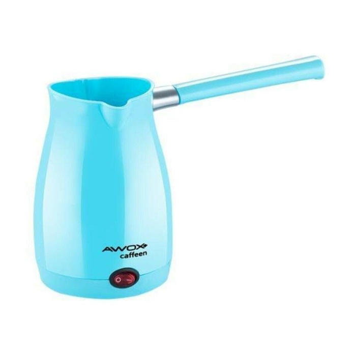 AWOX CAFFEEN  MAVİ  ELEKTRİKLİ CEZVE  TÜRK KAHVESİ  MAKİNESİ  PLASTİK   ÇİFT AĞIZ   0.4LT - 5 FİNCAN   1000W (5460)