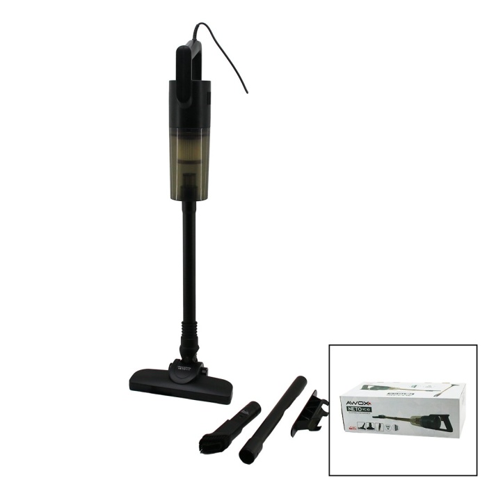 AWOX NETO VC-10 SİYAH METAL SAPLI DİK ELEKTRİKLİ SÜPÜRGE 500W 5MT KABLOSAP=75+35=110CMHEPA FİLTRE (5460)