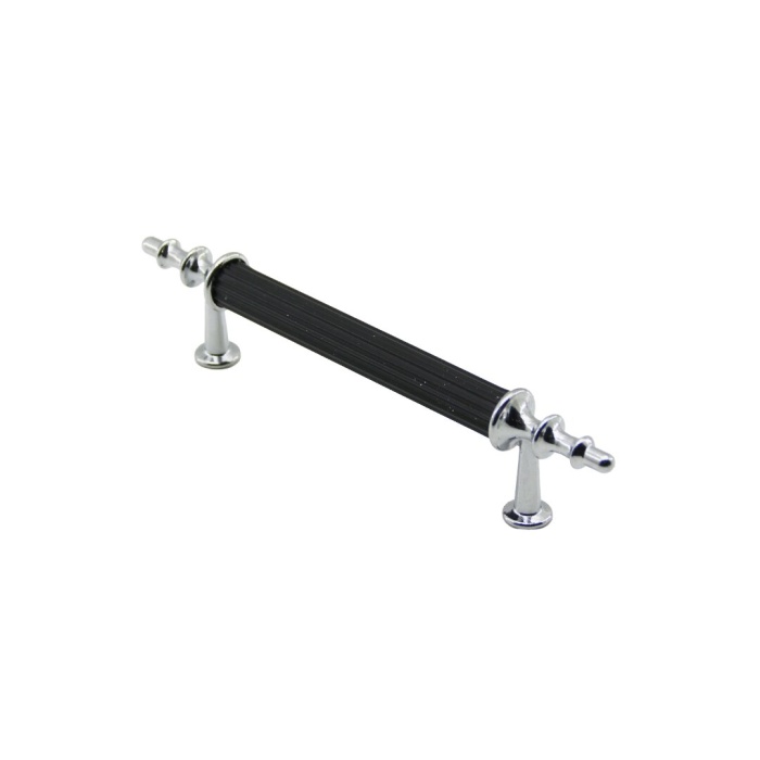 10 ADET KROM - SİYAH BORU KULP 9.6CM (5460)