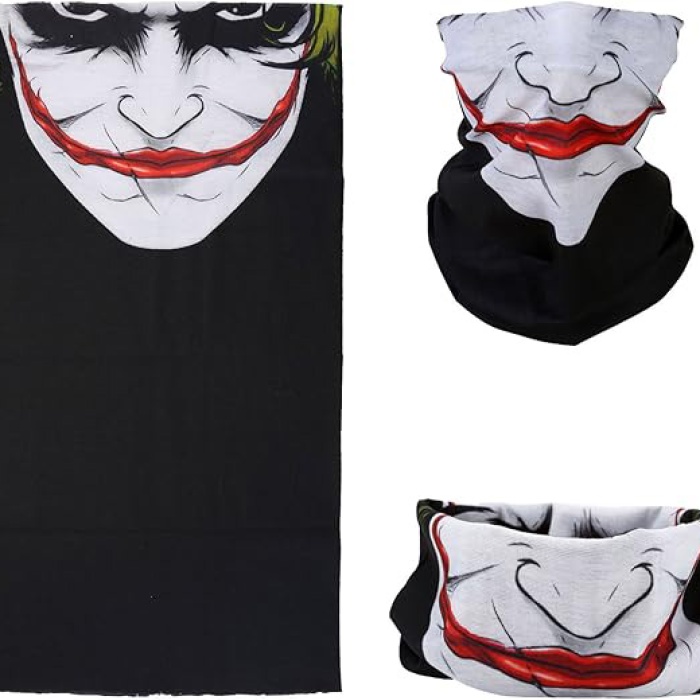 Joker Desenli Çok Amaçlı Buff – Yüz, Boyun ve Bandana Maskesi 5 No (5460)