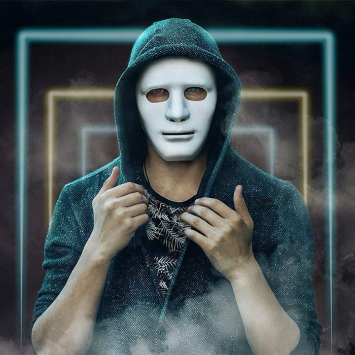 Beyaz Renk Hip Hop Anonim Jabbawockeez Dans Maskesi 18x19 cm (5460)