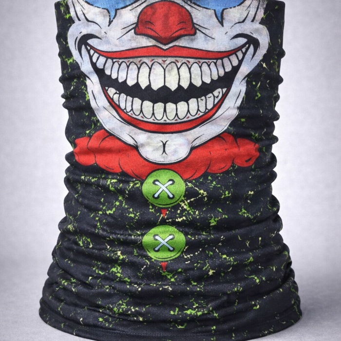 Joker Yüz Baskılı Baf Bandana - Çok Amaçlı Boyunluk Bandana 2 No (5460)