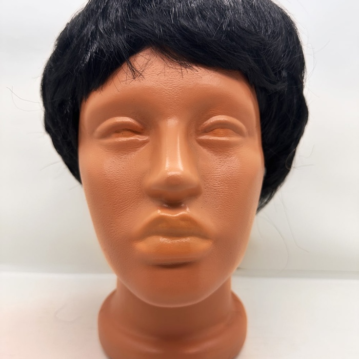 Siyah Renk Kısa Kesim İçi Astarlı Erkek Peruğu (5460)