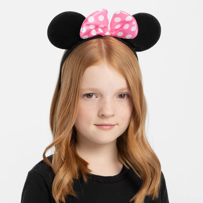 Pembe Fiyonklu Minnie Mouse Tacı Mini Kulak (5460)