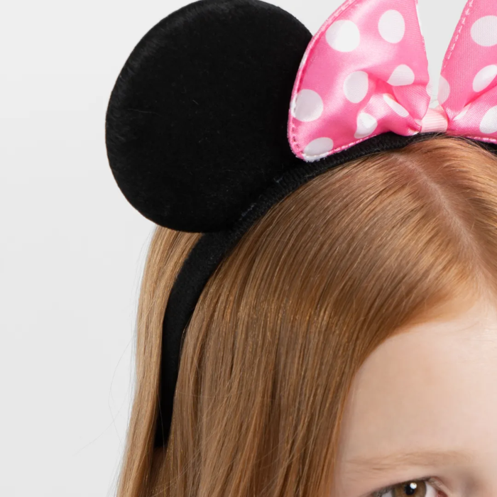 Pembe Fiyonklu Minnie Mouse Tacı Mini Kulak (5460)