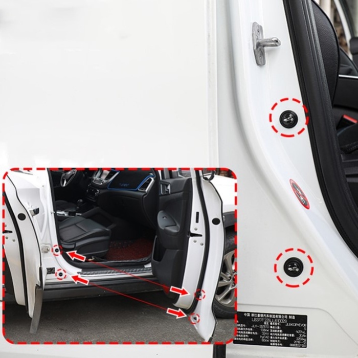 Araba Kapı Ses ve Darbe Emici Pad 10 Adet Siyah (5460)