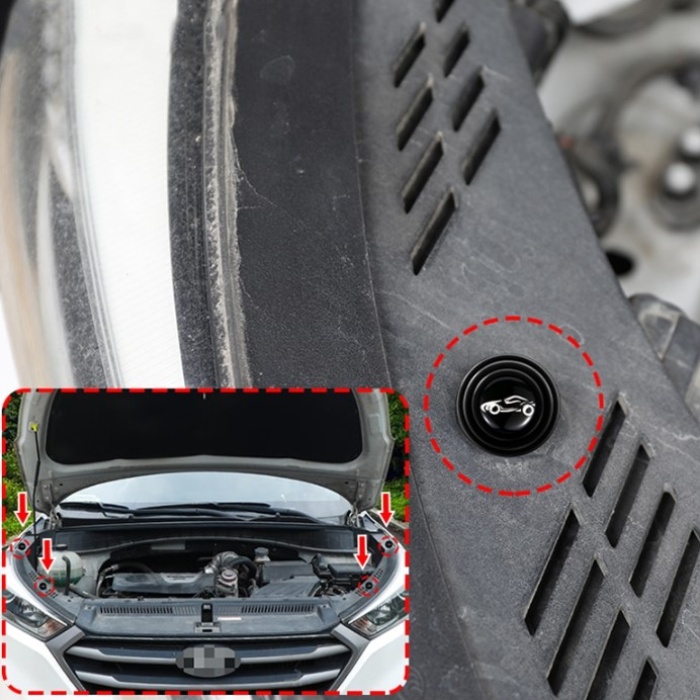 Araba Kapı Ses ve Darbe Emici Pad 10 Adet Siyah (5460)