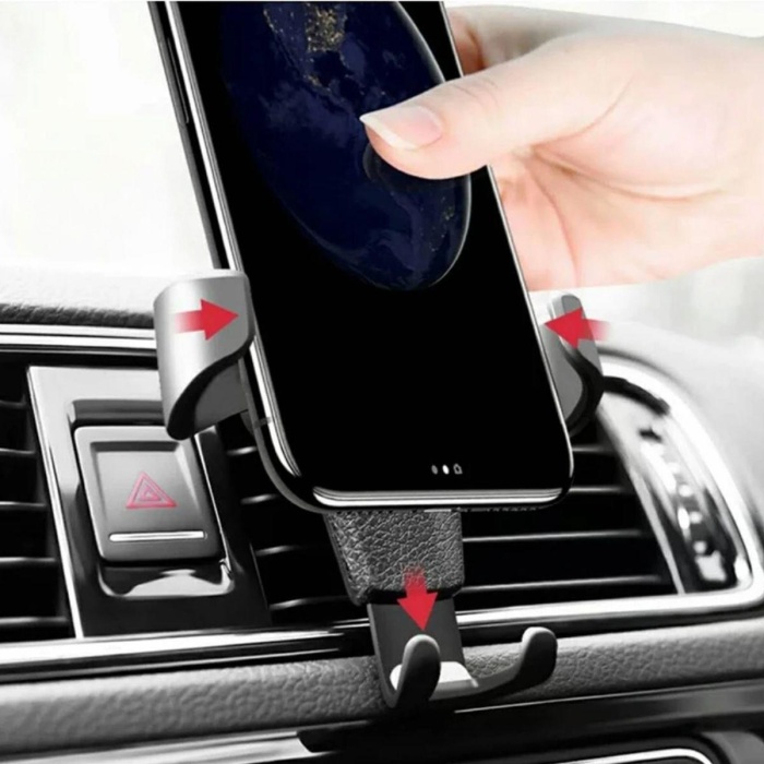 Araç İçi Klima Izgarasına Takılabilen Plastik Oto Telefon Tutucu Gravity (5460)