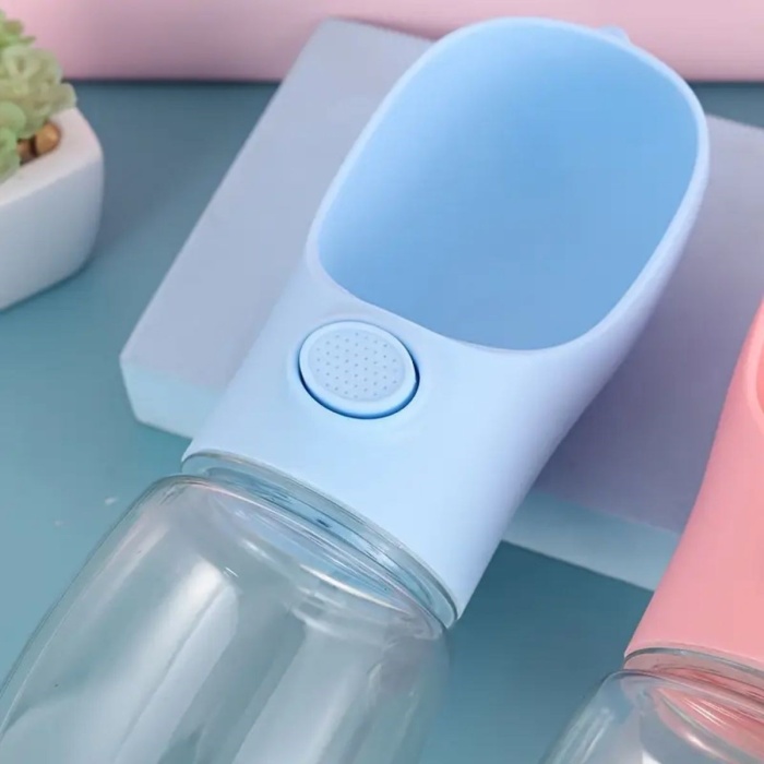 Taşınabilir Butonlu 350 ml Evcil Hayvan Suluğu (5460)