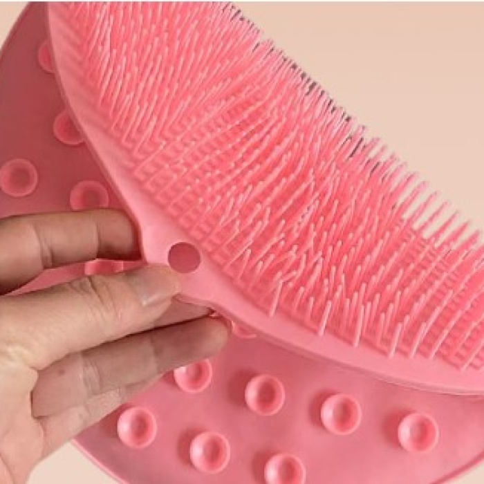 Yuvarlak Vantuzlu Banyo Sırt Kese Matı 26 cm (5460)