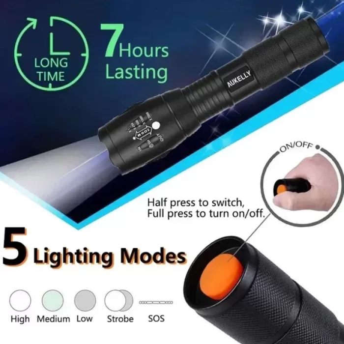 Q-Max PS-918A Şarzlı Zomlu Police El Feneri (5460)