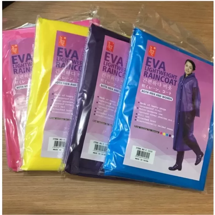 Kadın Erkek Yağmurluk Kapüşonlu Çıtçıtlı Eva Raincoat (5460)