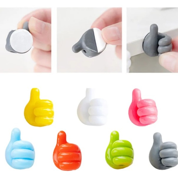 El Şeklinde Kauçuk Çok Amaçlı Kablo Tutacak 10 Adet (5460)