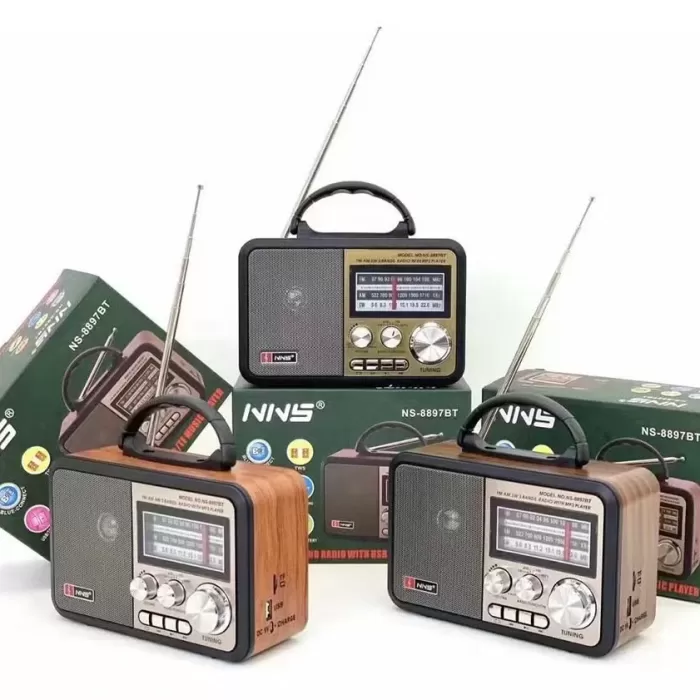 NNS NS-8897 Orta Boy Retro, Nostaljik, Ahşap Tasarım Radyo (5460)