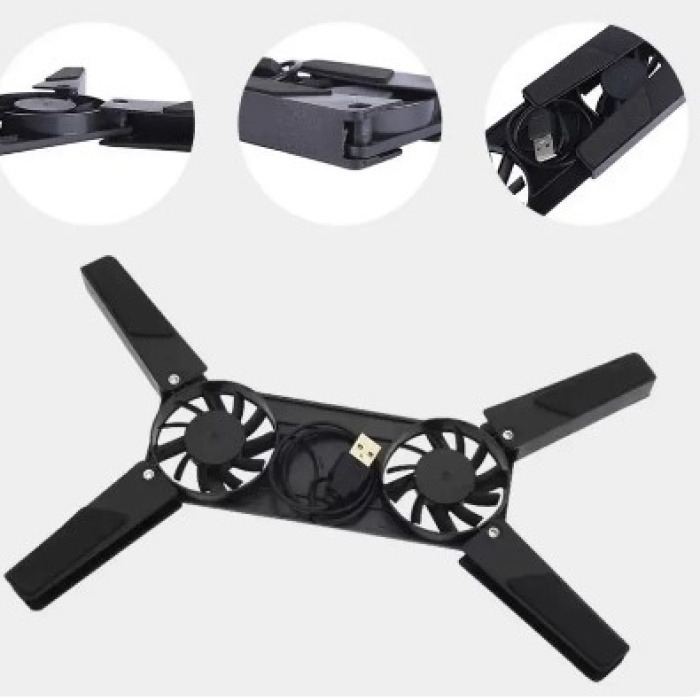Katlanabilir Laptop Soğutucu 2 fanlı (5460)